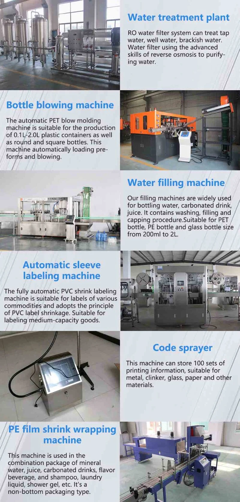 Automatic RO Mineral Pure Water Packaging Treatment Purification Filter Purifier Filling Bottling Plant Reverse Osmosis Machine System